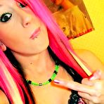 Fourth pic of Nice photo gallery of a punk chick with pierced lips