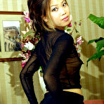 Second pic of Tiny Asian Puts On Her Stockings And Stripper Heels To Strip Off Her Panties