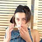 First pic of TEEN IS SMOKING - cigarette girl