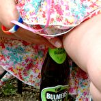Third pic of Bottle Fucking Nude In Public