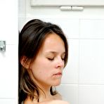 First pic of 20y old firstimer Gitka toys her horny pussy with banana being videotaped making of photos