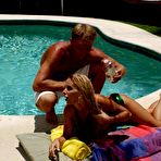 First pic of Starved Milf Sucking Cock By the Pool