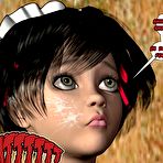 Fourth pic of Lecherous young french maid 3D hentai comics and anime porn story about perverted lesbian schoolgirls and 1th cumshot of yesterday's virgin boy