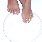 First pic of Messy Feet Play - foot fetish with sexy feet in food