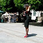 Third pic of LegsWorld.de - Lady Barbara in foot fetish action