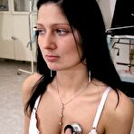 Second pic of Girl peforms Body Check & Gyno Exam in Hospital 
