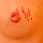 Fourth pic of Oiled Down Little Tits Get Candle Wax Drip