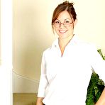 First pic of Sexy Secretary Stripping off Mini-skirt