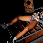 Fourth pic of Bella Baby is tied up in her plaid skirt and spanked (DDF Prod - 18 Pictures)
