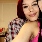 First pic of college girls from dorm room have threesome sex with friend