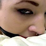 Fourth pic of Romona Vaine Rope Bondage Hogtied and Ballgagged