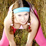 First pic of Sporty teen getting sex training in the open air