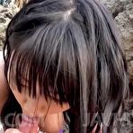 Fourth pic of Watch porn pictures from video Megumi Haruka Asian busty sucks balls and strokes cock on sand - HeyOutdoor.com