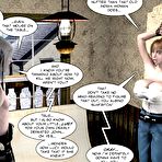 Second pic of Defloration of rural teen virgin: 3D sex comics and anime story about young brunette maid, hairy huge cock, busty bondage babe and indian mystic gun