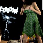 Third pic of Defloration of rural teen virgin: 3D sex comics and anime story about young brunette maid, hairy huge cock, busty bondage babe and indian mystic gun