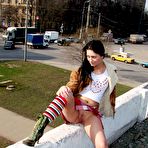 Second pic of Dirty Public Nudity. Lisa pissing on a train station