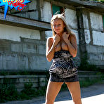 First pic of Public flashing - Hot kitty caught flashing her juggs in a backstreet