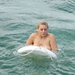 Fourth pic of Blonde in anal action - Captain Stabbin