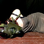 Fourth pic of Annes Gasmask Bondage - Lesbian Breath Play Domination