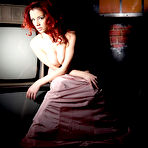 Second pic of Ariel's Blog: Ariel posing nude with old TVs