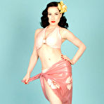 First pic of Dita Von Teese  Latex Hula