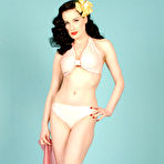 Second pic of Dita Von Teese  Latex Hula