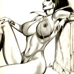 Second pic of Vamp was slammed in both her holes by erected schlong \\ I Draw Porn \\