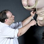 Second pic of Isabels Suspended Tit Torture