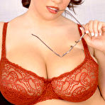 Second pic of Dallas Dixon Big Brunette Secretary Shed her Lingerie