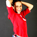 Second pic of Sexy Olympics - Naked fitness girl Jamie takes off clothes in gym and pushes a dildo into her pussy