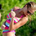 Fourth pic of Erin Heatherton sexy posing in bikinies on the beach in St Barth