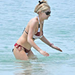 Third pic of Gemma Merna sexy in bikini in Barbados paparazzi shots