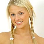 Third pic of Blonde Maid Strips out of uniform