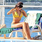 Third pic of Roxanne Pallett hard nipples under see through bikini