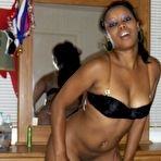 Second pic of Nice ass ebony amateur fucks herself with a dildo at home