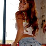 First pic of Mariah Spice - Sluty tanned brunette Mariah Spice taking red bikini top off and exposing great tits