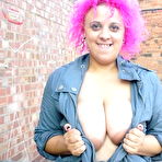 Fourth pic of Busty Flashing Freak Roxy