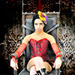 First pic of Exotic Femdom Vampire Ava jay biting her sex minion