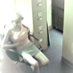 First pic of Chick caught on CCTV while masturbating