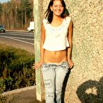 First pic of Dirty Public Nudity. Lisa pissing at the bus stop