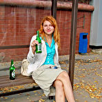 First pic of Dirty Public Nudity. Drunk girl gets naked.