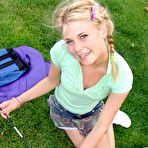 Second pic of Pigtailed Cutie Little Summer Outdoors!