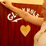 First pic of Granny fucking and sucking behind the gloryhole