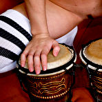 Third pic of A Gorgeous Petite Virgin Cutie With Long Dark Raven Hair Posing Nude Showing Her Tight Virgin Pussy