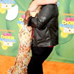 First pic of Miley Cyrus posing at 24th annual Kids Choice awards