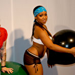 First pic of Natasha and Star in Balloon Popping Fetish Fight