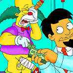 Second pic of Cock hungry Marge filled by Bart Simpson on roof top \\ Cartoon Valley \\