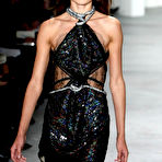 Third pic of Karmen Pedaru sexy and see through runway shots