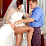 First pic of Horny secretary babes spicing up things while slipping into their pantyhose