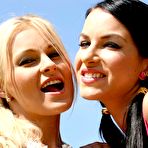 First pic of Nikky Sun and Black Cat in hot threesome action 